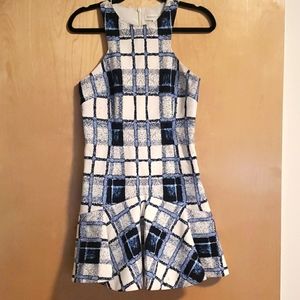 Racer back flared bottom dress